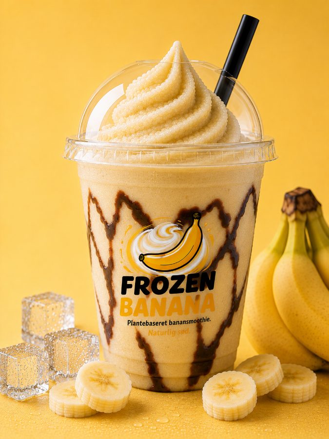 Classic Banana smoothie i bæger
