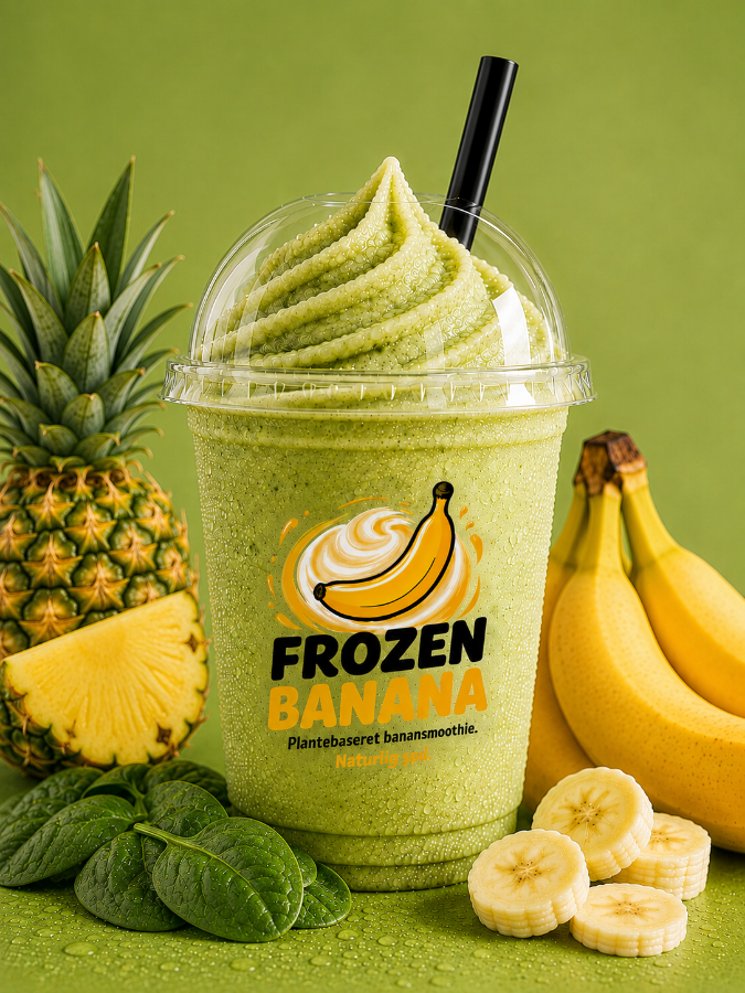 Green Boost – banansmoothie med spinat og ananas